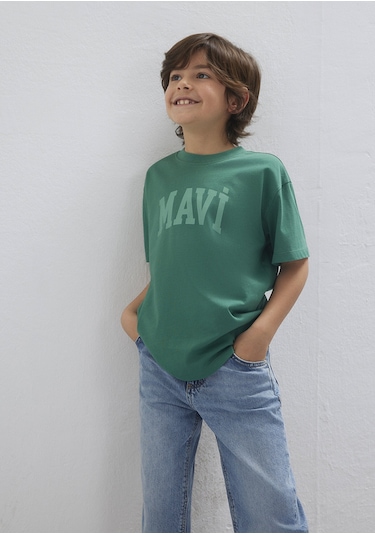Mavi - Mavi Baskılı Yeşil Tişört 6610484-71697 Yeşil