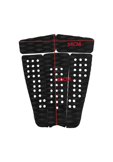 Suntek 5 Parça Elmas Yivli Eva Sörf Tahtası Çekiş Siyah