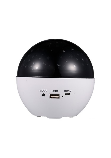 Konesam Usb Şarjlı 2'li 1 Bluetooth Hoparlörlü Yıldız Gökyüzü Projektör Işığı Rgb Renkler, 5 Saat Çalışma Süresi