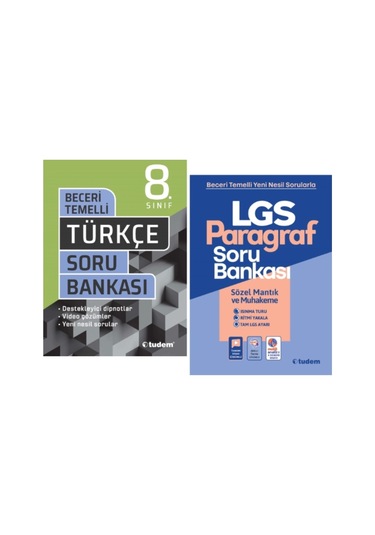 Tudem Yayınları 8.sınıf Lgs Beceri Temelli Türkçe - Paragraf Soru Bankası