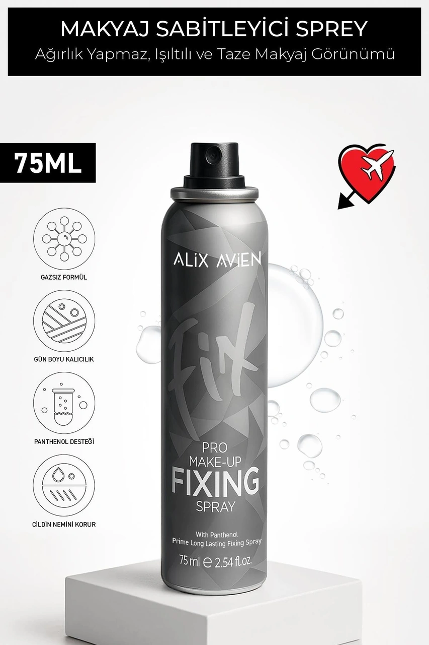 Alix Avien Suya Dayanıklı Gün Boyu Kalıcı Makyaj Etkili Nemlendirici Spf+30 Faktör Yüz Bakım Ve Parlaklık Seti