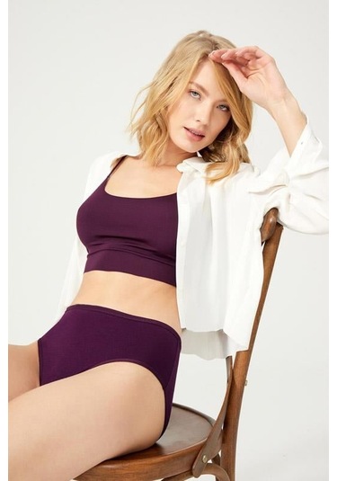 Basic Klasik Pamuklu Geniş Kenarlı Bato Külot 5'li Paket Çok Renkli 3 Çok Renkli