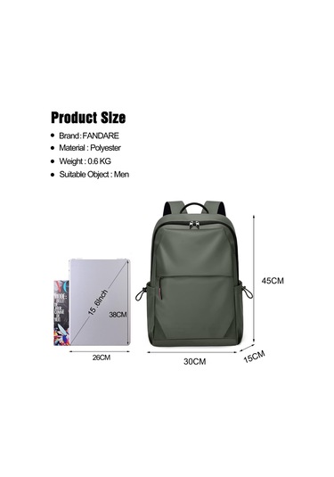 Aromee Okul Sırt Çantası Sırt Çantası Erkek Okul Sırt Çantası - Yeşil.