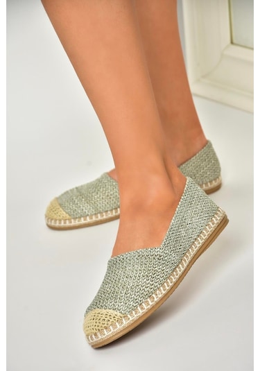 Fox Shoes D280250017 Gri Hasır Günlük Kadın Ayakkabı Gri-hasır Gri