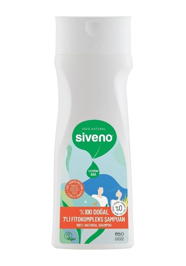 Siveno %100 Doğal Fitokompleks Şampuan 7 Değerli Bitki Yoğun Saç Dökülme Karşıtı Besleyici Dolgunlaştırıcı 300 ML