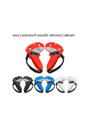 Tongxida 2 Takım Gs092 Kolu Denetleyici Silikon Kapak, Düşme Ve Kaybolma Önleyici, Oculus Quest 2 Siyah