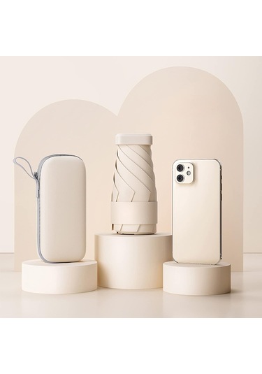 El Çantası İçin Mini Şemsiye, Taşınabilir Ve Kompakt, Uv Korumalı, Yağmur Ve Güneşe Karşı Mükemmel Yeşil Diğer