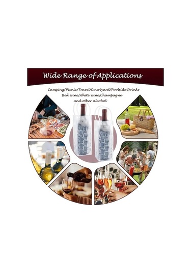 Trendooze Gaojunshop01 Kırmızı Şarap Soğutucu Çantası Taşınabilir Izgara Bira Şampanya Piknik Plaj Kırmızı Kırmızı