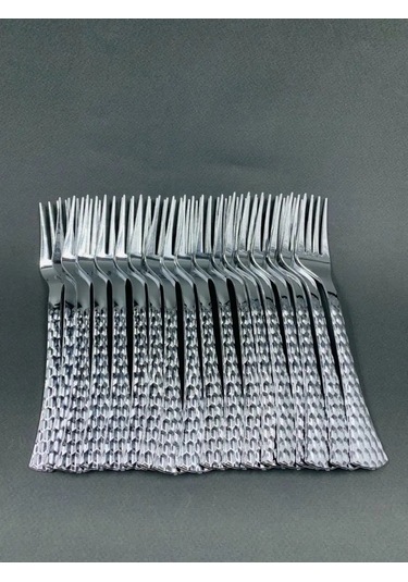 Bursa Pazari Tek Kullanımlık Plastik Çatallar Krom 18 Adet 136433004 Diğer