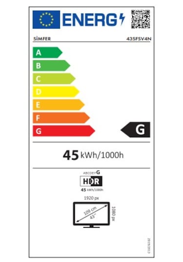 Simfer 43SFSV4N 43" VIDAA LED FHD Tv