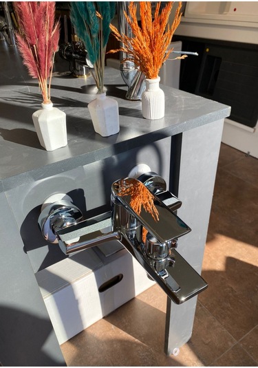 Fleko Mustang Banyo Bataryası KROM