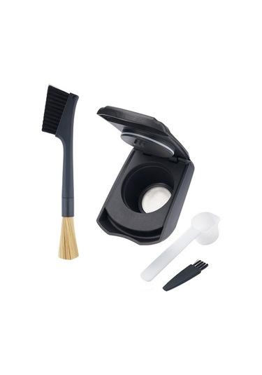 Metabagua Lumio Edg325 Yeniden Kullanılabilir Kahve Adaptörü Kapsül Transferi Doldurulabilir + Temizleme Çift Uçlu Fırça A Pı2ydj Siyah