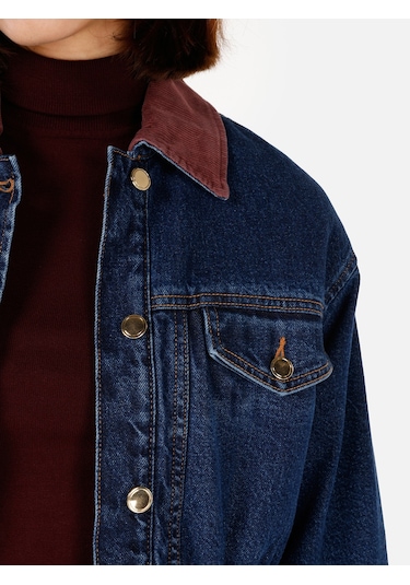 Colins Koyu Mavi Kadın Ceket Denim