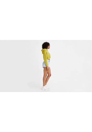 Kadın Jean Şort-5343 Açık İndigo