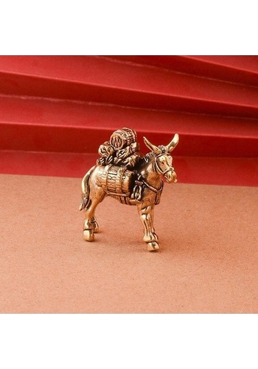 Lijinxu Eşekler Heykeli Yaratıcı Hayvan Koleksiyon Dolap Yatak 4.1x4.1cm