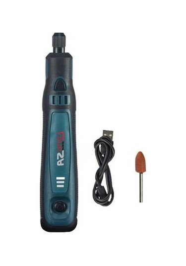 Pazly Uzun Usb Takım Seti Şarj Ömürlü Öğütücü Pratik Kalem Gravür Elektrikli Dayanıklı A 1 St