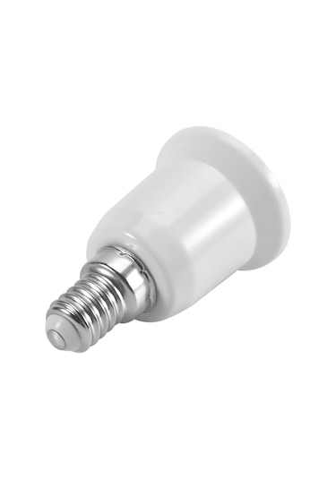 E14'ten E27'ye Uzatma Tabanı Led Cfl Ampul Lamba Adaptörü Dönüştürücü Vida Soketi