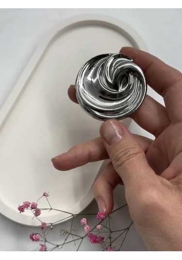 Best Price 34 Yuvarlak Düğme Broş 367590219 Gümüş