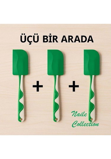 Ikea Spatula 3 Lü Set Yeşil Yeşil