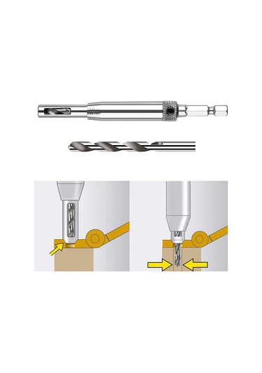 Xurunkeji Menteşe Ucu Seti Ahşap İşleme Kapı Ve Pencere Menteşe Deliği Açıcı Konumlandırma Delme Seti Altıgen Saplı Ucu