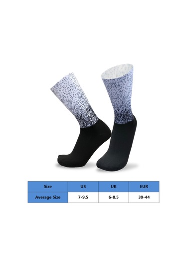 Gajeena Spor Çorapları: Bisiklet, Koşu, Dağcılık İçin Dayanıklı, Nefes Alır, Silikonlu Kayma Engeli, Unisex, Siyah-beyaz Siyah - Beyaz