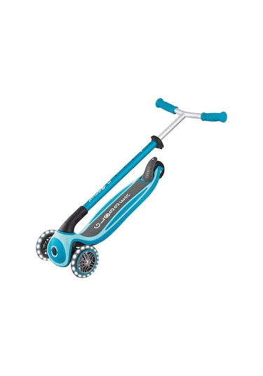 Globber Master Işıklı Katlanabilir Scooter - Okyanus Mavisi Mavi