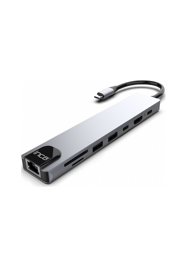 Technow 8 İn1 4k Ultra Hd Type C Usb 3.0 Hub Hdmı Rj45 Sdtf Adaptör Çoklayıcı