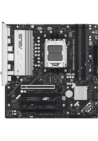 Asus B850m Max Gamıng Wıfı6 Ddr5 Hdmı-dp Typec Pcıe 5.0 Am5 Matx