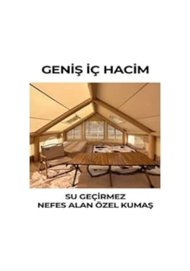 12 Kişilik 4 Mevsim Şişme Kamp Çadırı 300x400x210 Çok Renkli