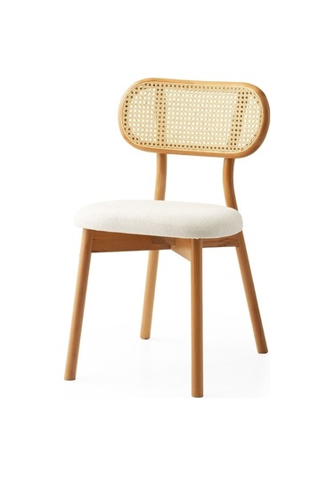 Orpheus Bambu Hasırlı Ahşap Sandalye Natürel