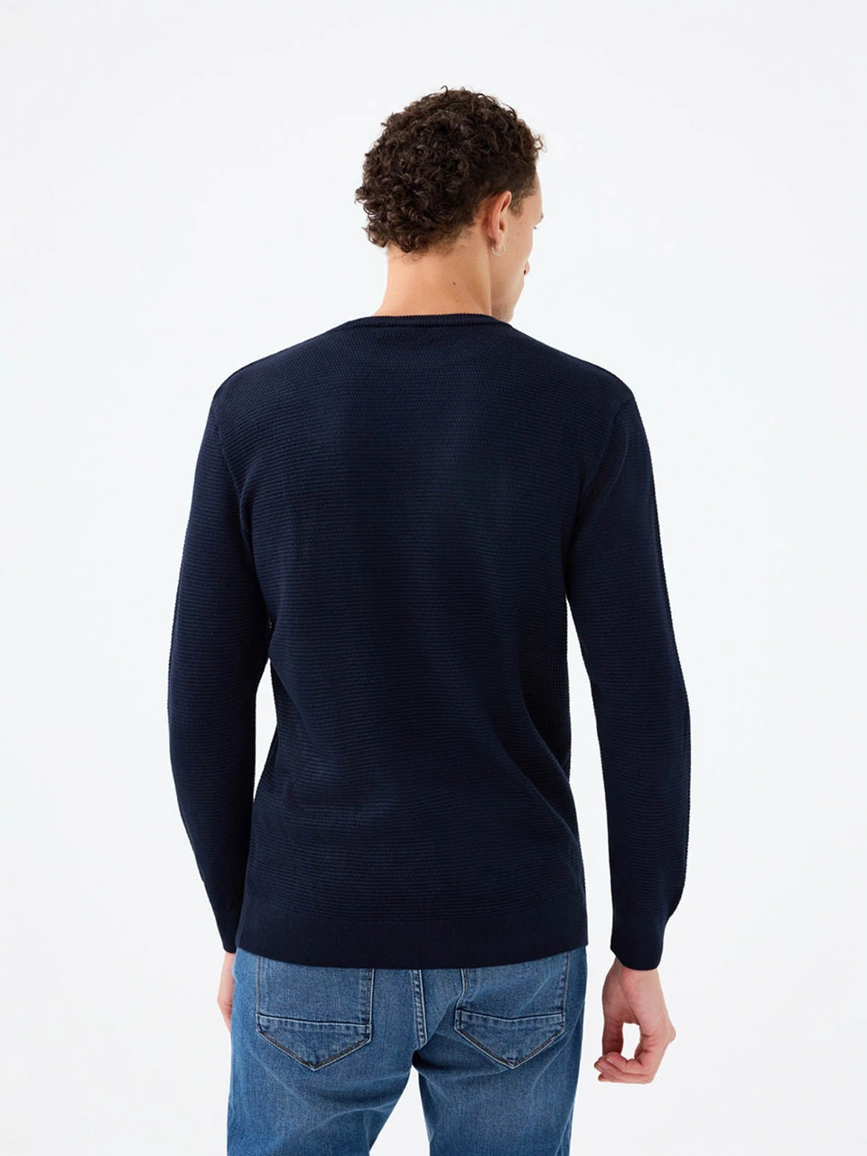 Loft Regular Fit Lacivert Erkek Kazak Lf2040477 Lacivert