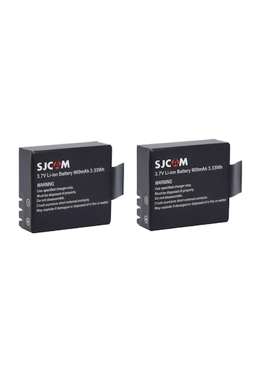 Sjcam 4000 5000 M10 3.7v 900 Mah 2li Batarya Pil Seti