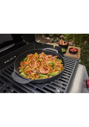 Weber Genesis E-335w Gazlı Barbekü 3 Brülör, Geniş Pişirme Alanı-277 Siyah