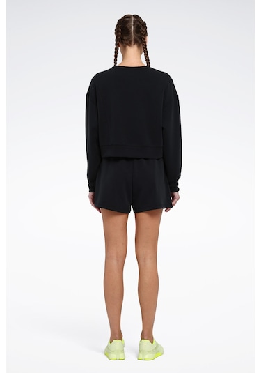 Reebok Rone C Neck Siyah Kadın Sweatshirt Siyah-sıyah
