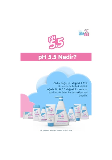 Baby pH 5.5 Bisabolol İçerikli Koruma ve Bakım Sağlayan Yenidoğan Bebek Şampuanı 250 ml