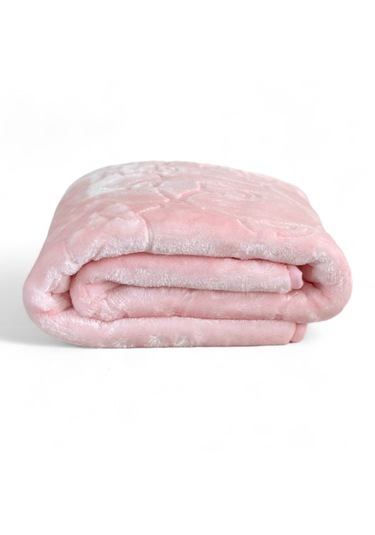 Bebek Battaniyesi 100x120cm %100 Polyester Çocuk Battaniyesi Pembe