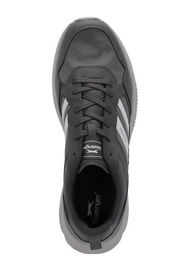 Slazenger IDEAL I Büyük Beden Erkek  Koyu Gri / Beyaz Koşu & Yürüyüş Spor Ayakkabısı