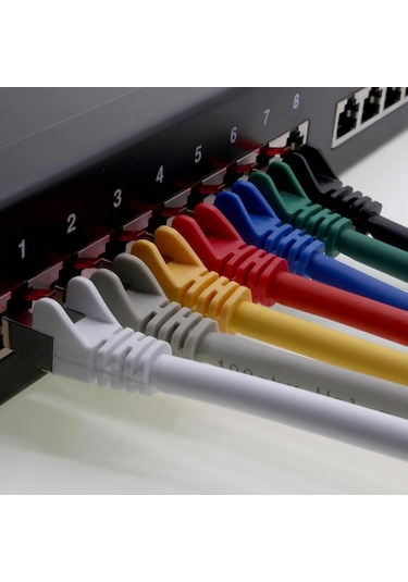 Cat6 Patch Kablo 2 Metre U/utp Lszh %100 Saf Bakır Cu/cu 1 Gigabit - Turuncu