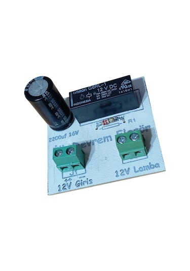 İlk Devrem Adaptörlü Soketli Lambalı Flaşör Devresi - Monteli Beyaz