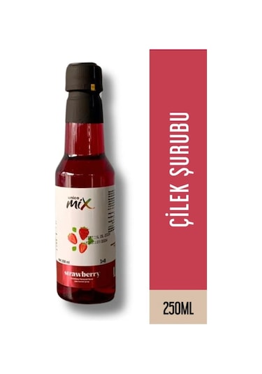 Çilek Şurup Pet Şişe 250 Ml