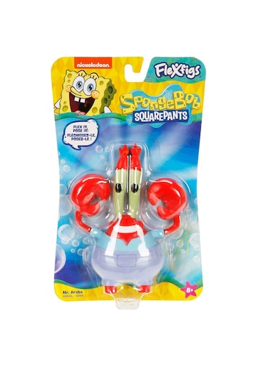 Nickelodeon Spongebob Squarepants Flexfigs Sünger Bob Mr Krabs Bay Yengeç Esnek Hareketli Figü-10 Cm Sünger Bob