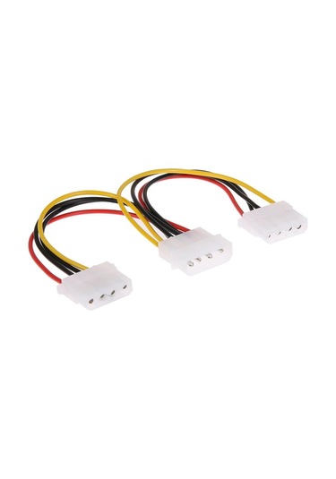 Tkz 2544 4 Pin Molex Power Çoklayıcı 2 Çıkış 1 Giriş Supply Kasa Güç Kablosu