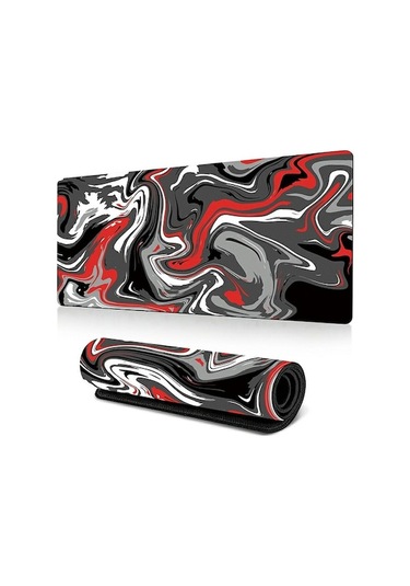 Cbtx 300 X 600 X 3mm Soyut Sıvı Desenli Mouse Pad Büyük Kaymaz Kauçuk Mouse Pad - Stil A Stil A