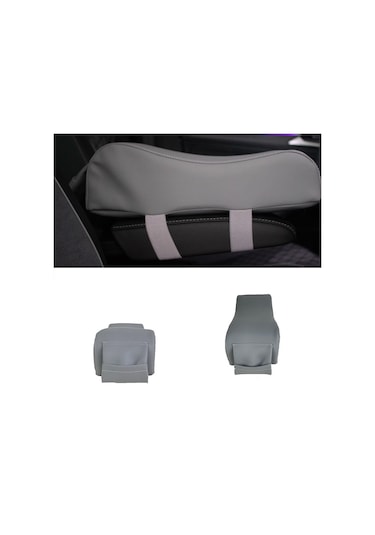 Peugeot 407 Oto Kolçak Yükseltici Kol Dayama Minderi Kalın Model Gri Scr
