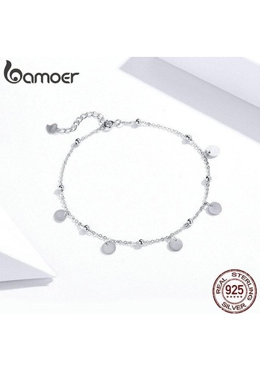 Novahub Bamoer 100% 925 Ayar Gümüş Halhal Yeni Bellek Halhal Kadınlar Için Gümüş Takı Gümüş Gümüş