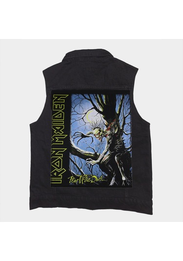 Iron Maiden Fear Of The Dark Siyah Kot Yelek Siyah