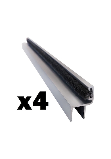 Cam Balkon 8 Mm Alüminyum Fitil Küçük H 4 Adet 0-150 Cm