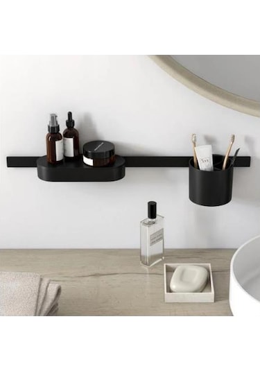 Hansgrohe Wallstoris Duvar Barı 70 Cm Satin Siyah