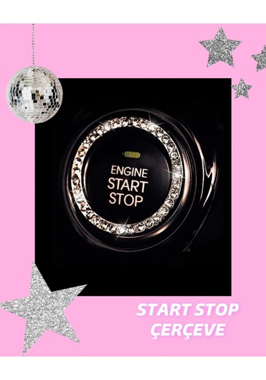 Taş Kaplı Start Stop Tuşu Çerçevesi