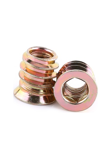 Vkemall Ahşap İşçilik İçin Çelik Konik Somun, Dış Dişli İç Sekizgen, Pas Koruyucu, 20 Adet M6 25mm Diğer